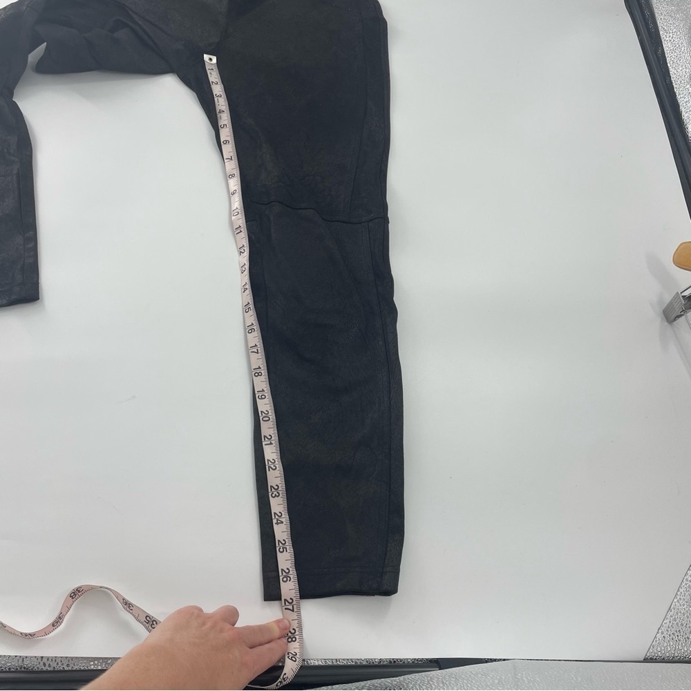 Free People‎ Carbon Vegan Suede Faux Leather Skinny Black Pants - Picture 5 of 10